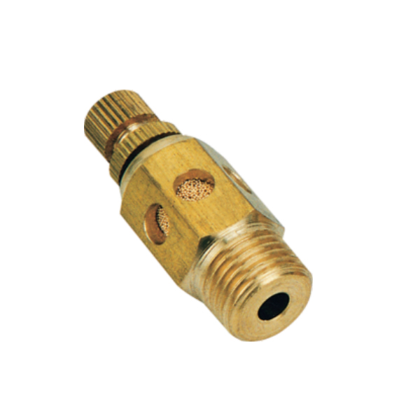 PSC series brass flow control silencer